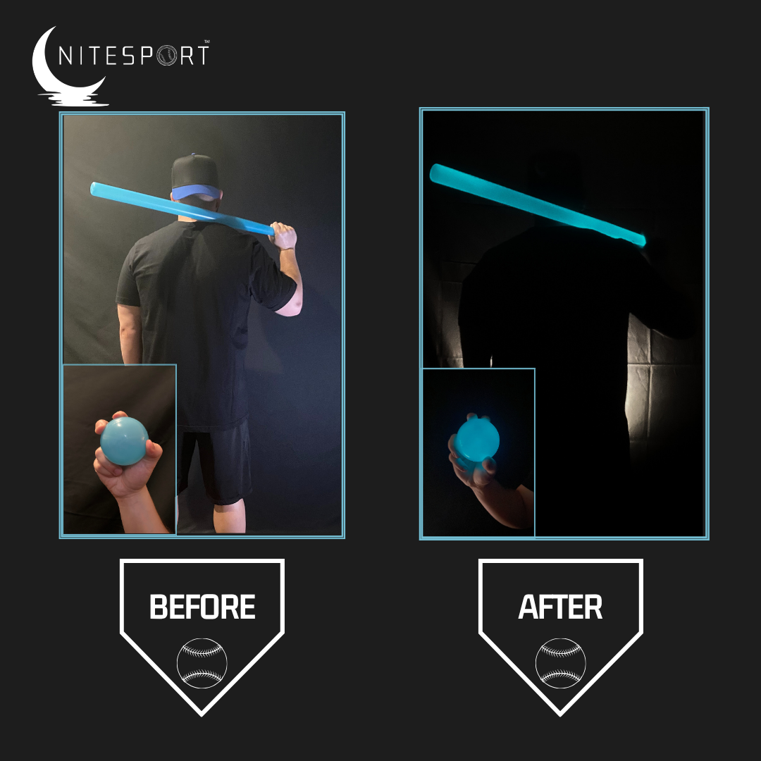 NITESPORT ULTIMATE COSMIC MVP GLOW IN THE DARK BASEBALL BUNDLE