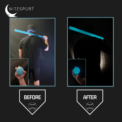 NITESPORT ULTIMATE COSMIC MVP GLOW IN THE DARK BASEBALL BUNDLE